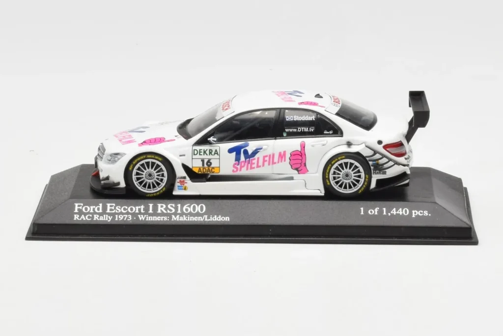โมเดลรถ 1:43 Mercedes C-Class W204 DTM Team AMG Mercedes #16 Stoddart DTM ปี 2008 Minichamps (มือสอง)