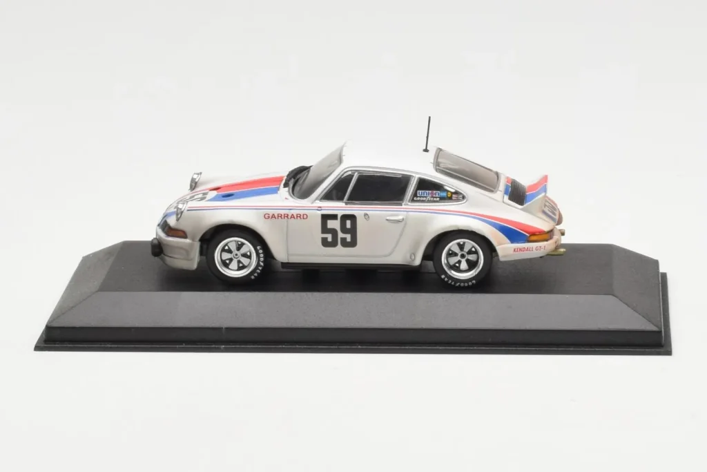 โมเดลรถ 1:43 Porsche 911 2.8 Carrera RSR Brumos #59 P. Gregg / H. Haywood Winner 24 Hours of Daytona ปี 1973 Minichamps (มือสอง)