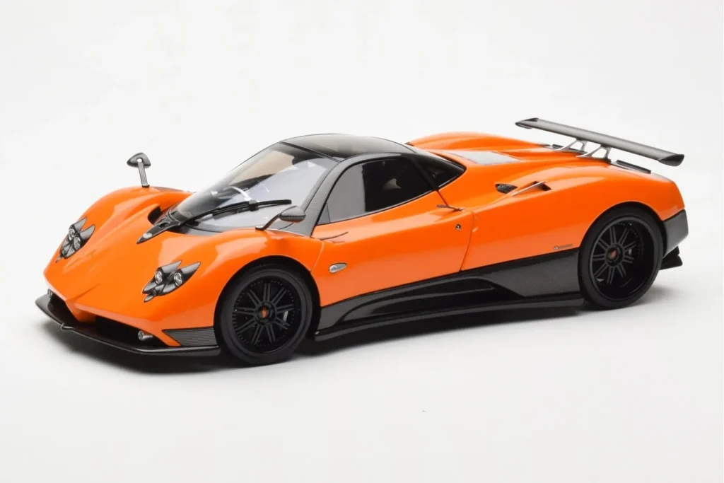 โมเดลรถ 1:18 Pagani Zonda F Orange St Tropez Almost Real