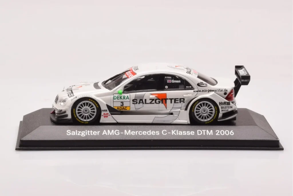 โมเดลรถ 1:43 Mercedes C-Class #3 J. Green Salzgitter DTM ปี 2006 Minichamps (มือสอง)