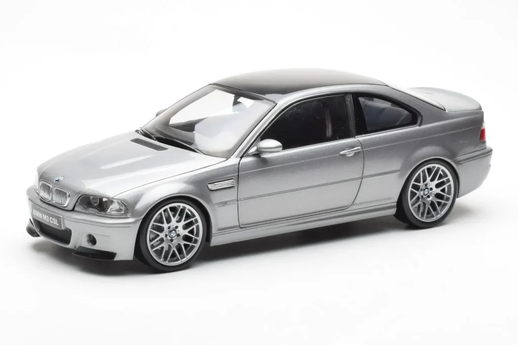 โมเดลรถ 1:18 BMW M3 E46 CSL สีเทา Kyosho (มือสอง)