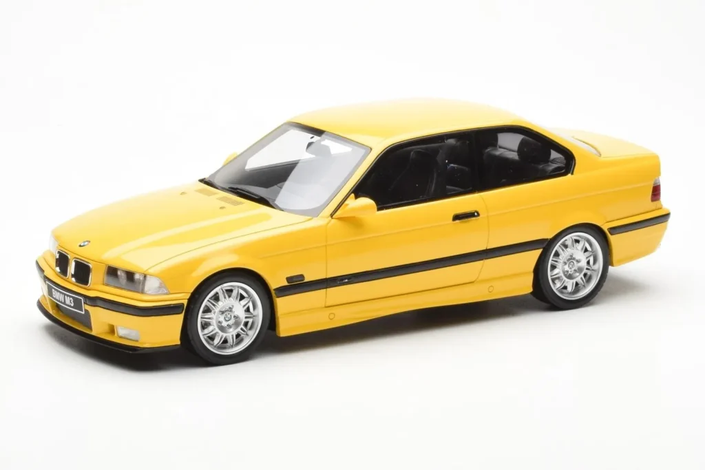 โมเดลรถ 1:18 BMW M3 E36 สีเหลือง Otto (มือสอง)