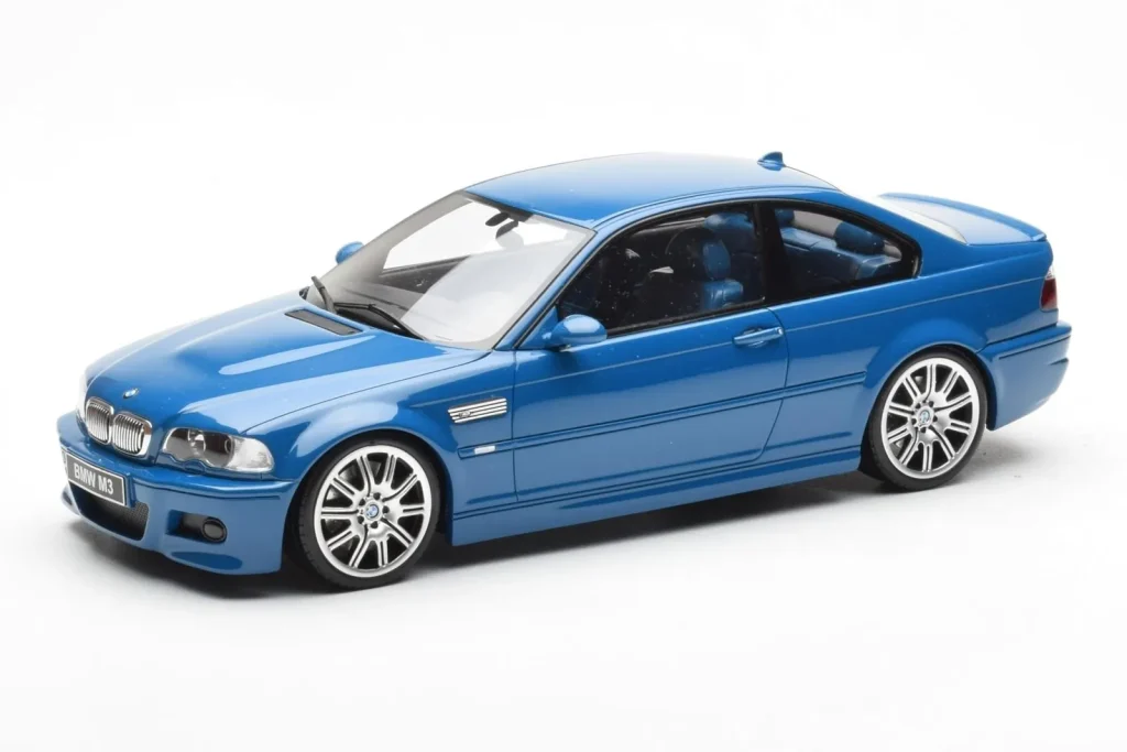 โมเดลรถ 1:18 BMW M3 E46 สีน้ำเงิน Otto (มือสอง)