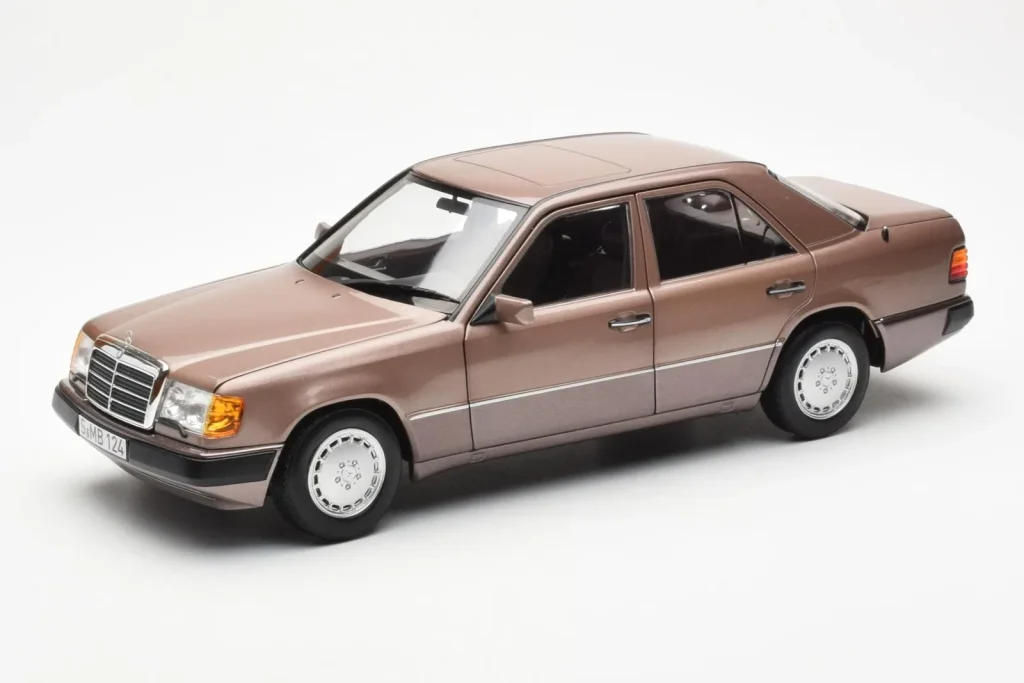 Model 1:18 Mercedes 230E W124 Rosewood Metallic Dealer Edition Norev
