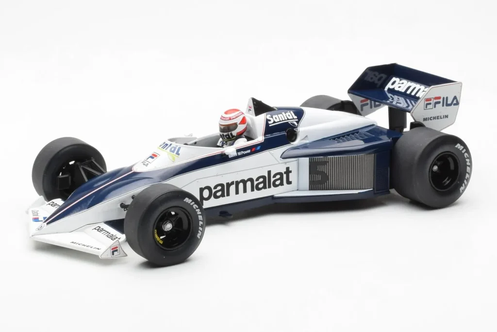 Model 1:18 Brabham BT52 #5 N. Piquet Brazilian GP F1 World Champion year 1983 MCG