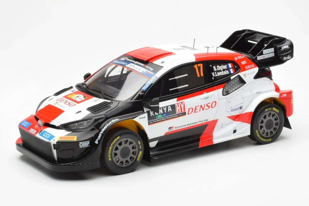 车型 1:18 Toyota GR Yaris Rally1 #17 S. Ogier / V. Landais Safari Rally Kenya 年 2023 IXO