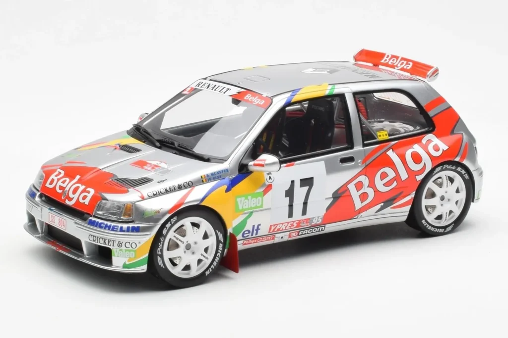 Model 1:18 Renault Clio Maxi Kit Car Belga #17 Rally Ypres year 1995 Otto