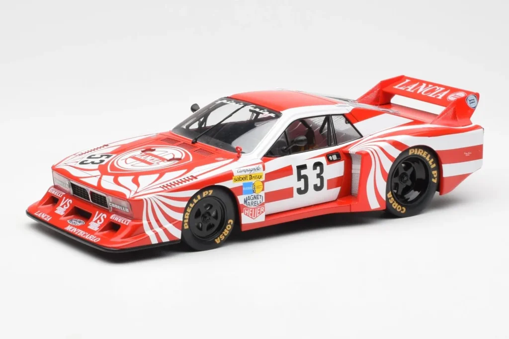 车型 1:18 Lancia Beta Montecarlo Gr.5 #53 R. Patrese / E. Cheever 6 Hours of Silverstone 年 1980 MCG