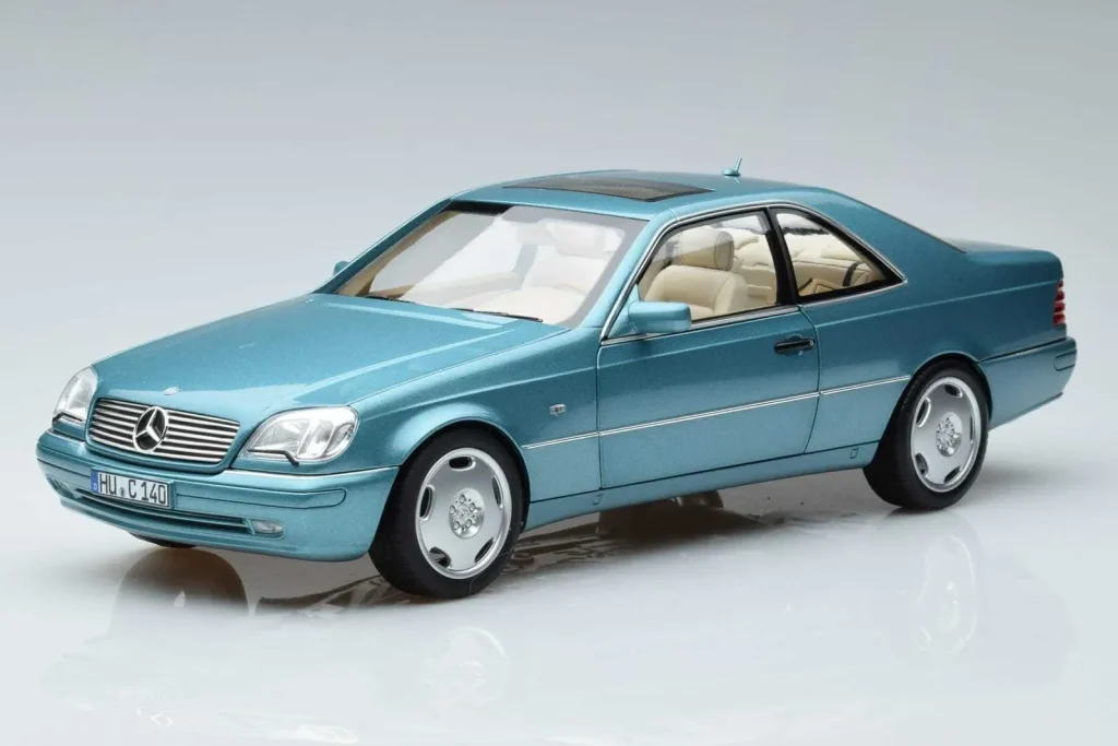 Model 1:18 Mercedes CL600 C140 metallic blue Norev