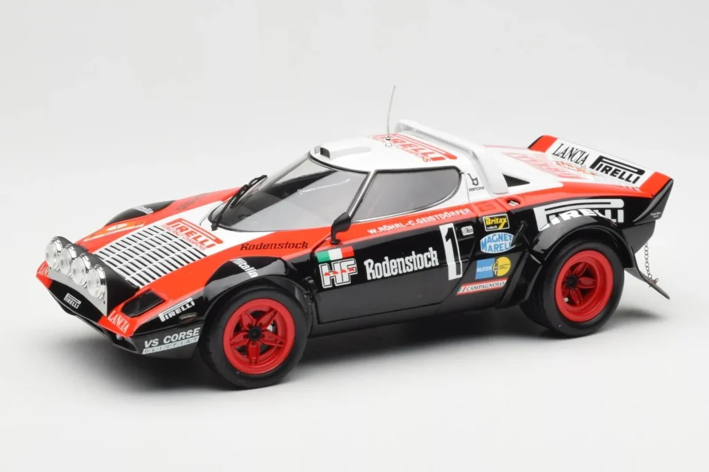 Model 1:18 Lancia Stratos HF #1 Hunsruck Rally year 1978 Kyosho