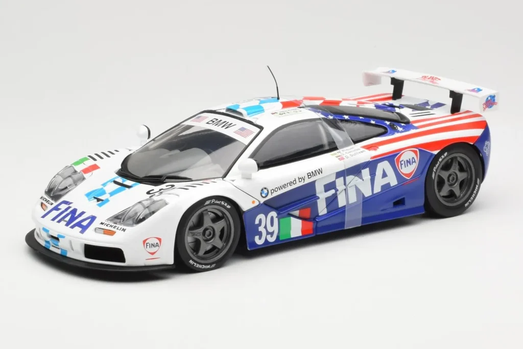 โมเดลรถ 1:18 McLaren F1 GTR #39 N. Piquet / J. Cecotto / D. Sullivan Team Bigazzi 24 Hours of Le Mans ปี 1996 UT Models