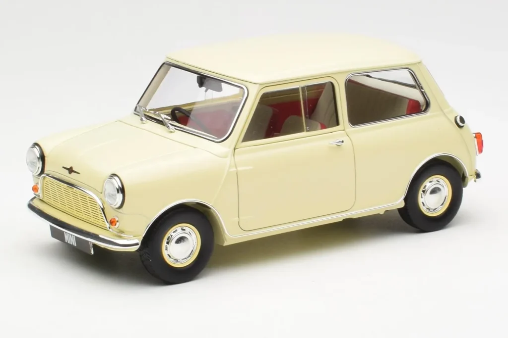 Model 1:18 Morris Mini Minor white Kyosho
