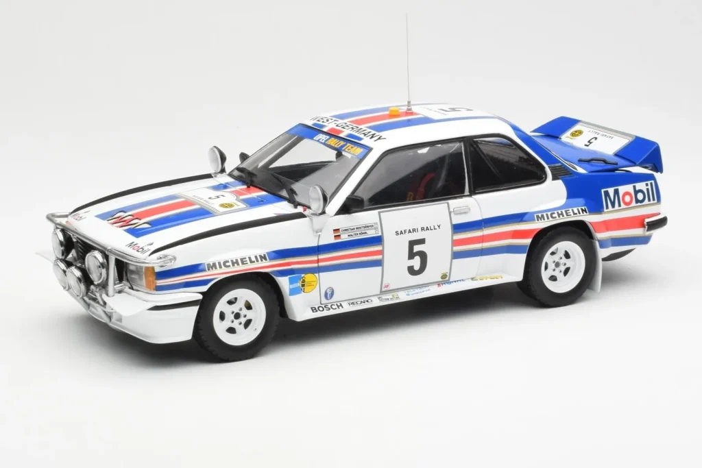 Model 1:18 Opel Ascona 400 #5 W. Rohrl / C. Geistdorfer Safari Rally World Champion year 1982 Sun Star