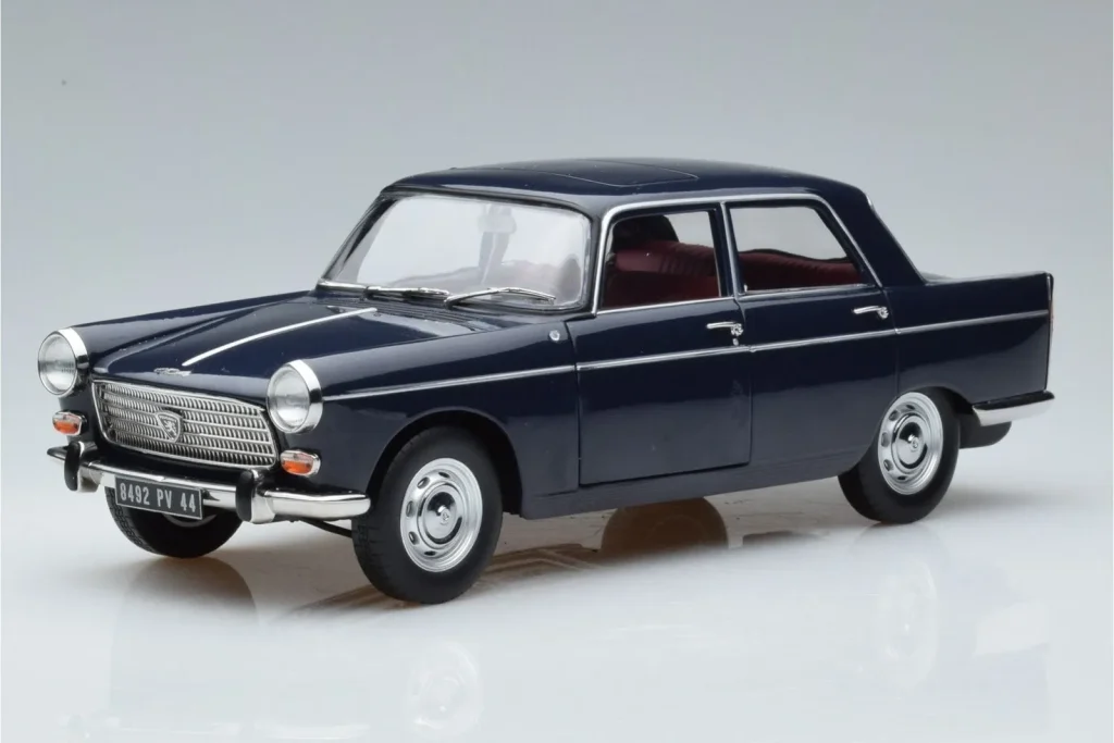 Model 1:18 Peugeot 404 blue Norev