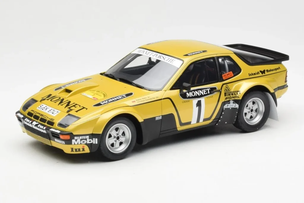 Model 1:18 Porsche 924 Carrera GTS Gr.4 #1 W. Rohrl / C. Geistdorfer Rally Hessen Winner year 1981 Otto