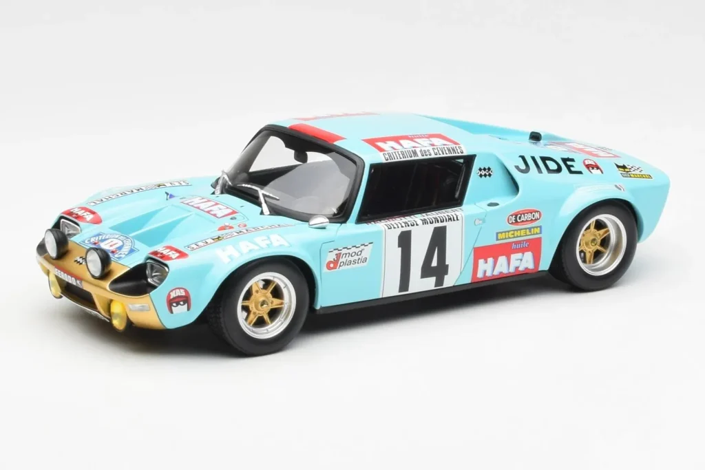 Model 1:18 Jide 1600S Gr.4 #14 J. Ragnotti / Jaubert Criterium des Cevennes year 1972 Otto