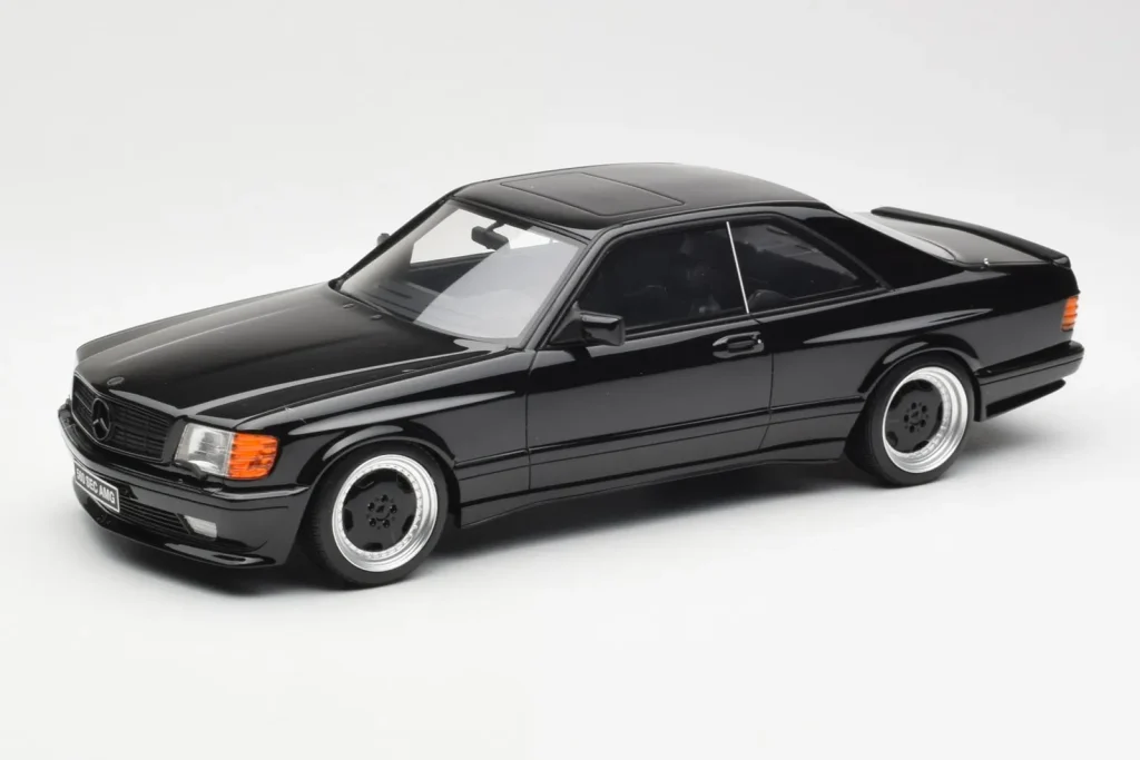 โมเดลรถ 1:18 Mercedes 560 SEC C126 AMG Widebody สีดำ Otto (มือสอง)