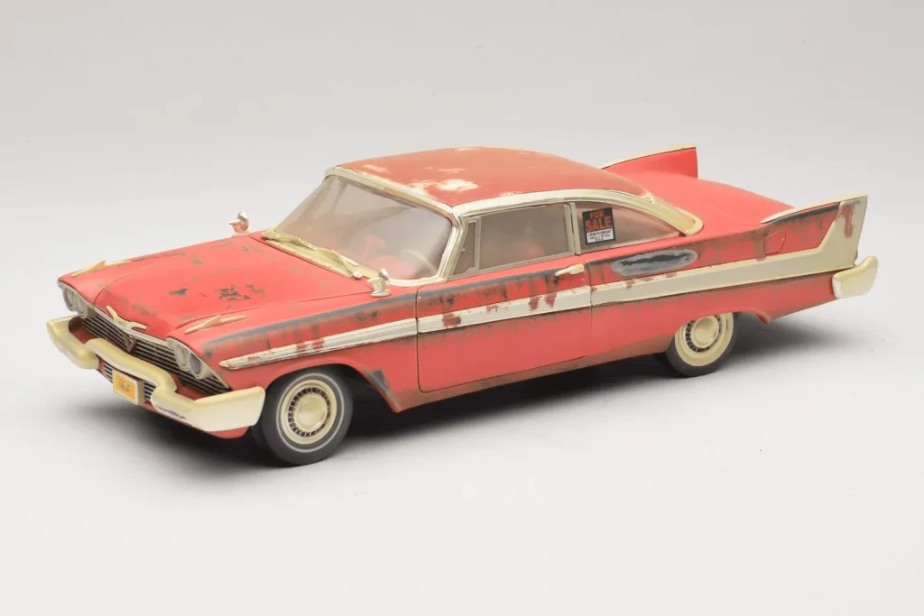 Model 1:18 Plymouth Fury Red Christine Dirty Version Auto World