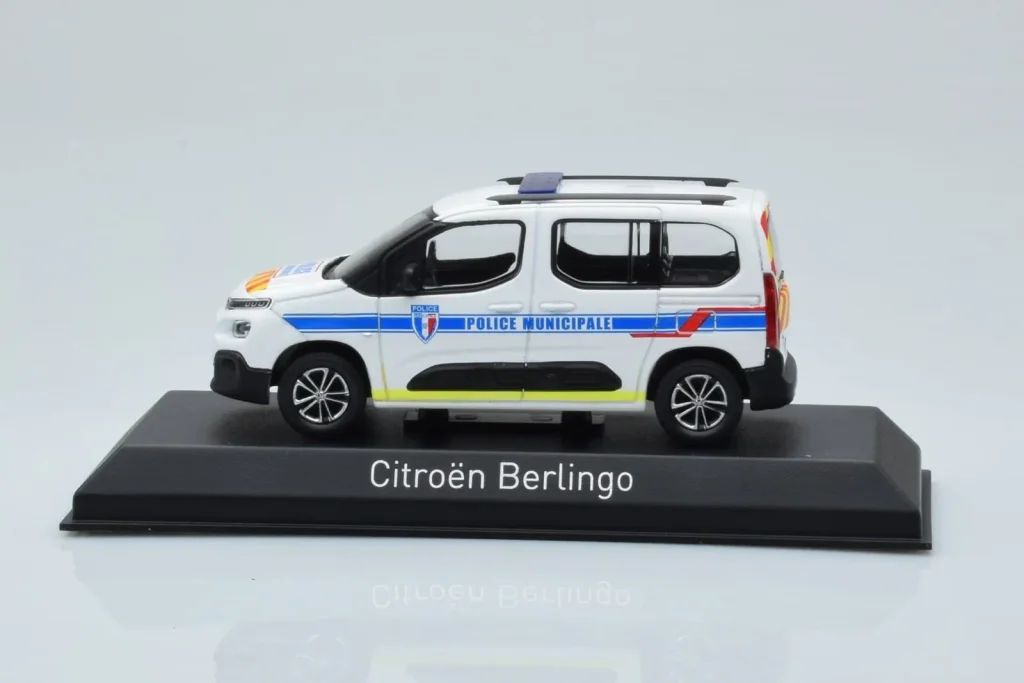 Model 1:43 Citroen Berlingo Police Municipale v2 White Blue Norev