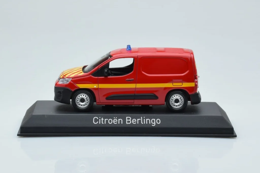 โมเดลรถ 1:43 Citroen Berlingo Van Sapeurs Pompiers สีแดง Norev