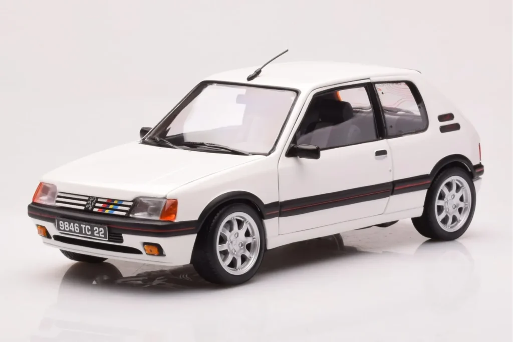 Model 1:18 Peugeot 205 GTi 1.9 Meije white Norev
