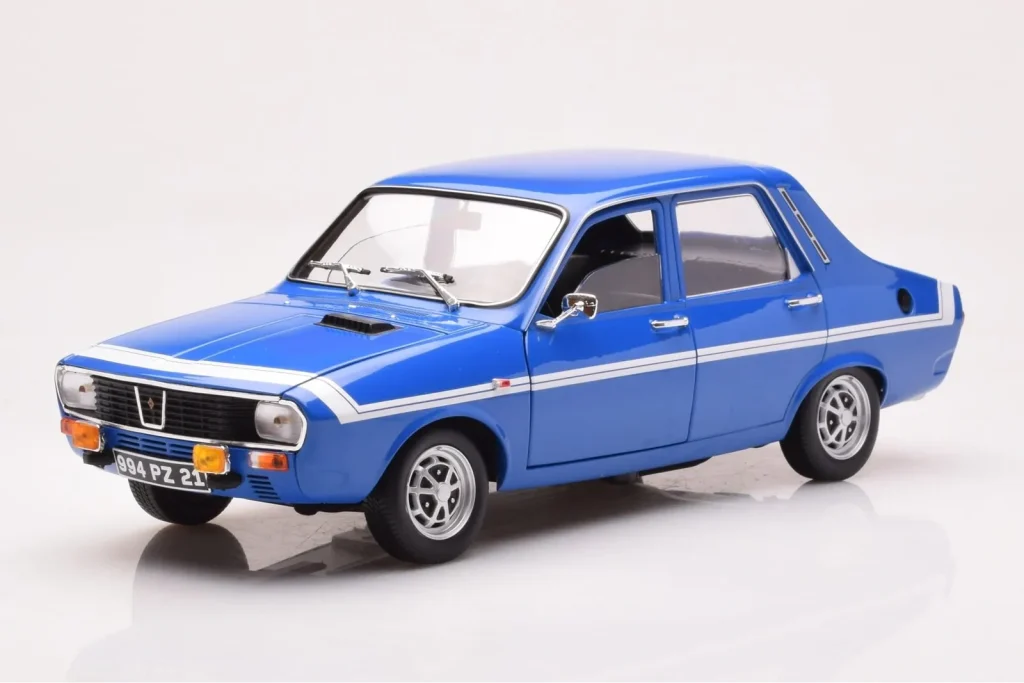 车型 1:18 Renault 12 Gordini Without Bumpers Bleu de France Norev