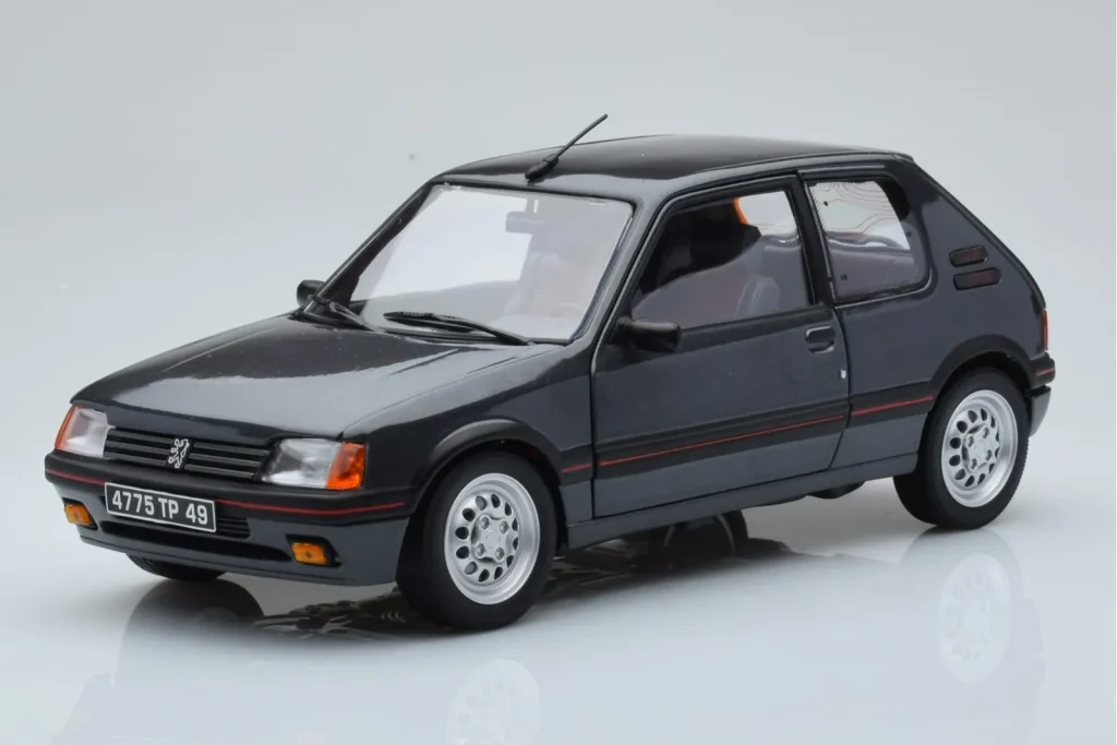โมเดลรถ 1:18 Peugeot 205 GTi 1.6 Graphite สีเทา Norev
