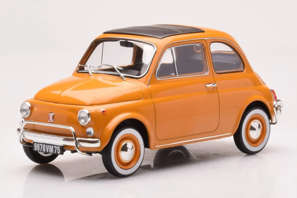 โมเดลรถ 1:18 Fiat 500 L Pasitano สีเหลือง Norev
