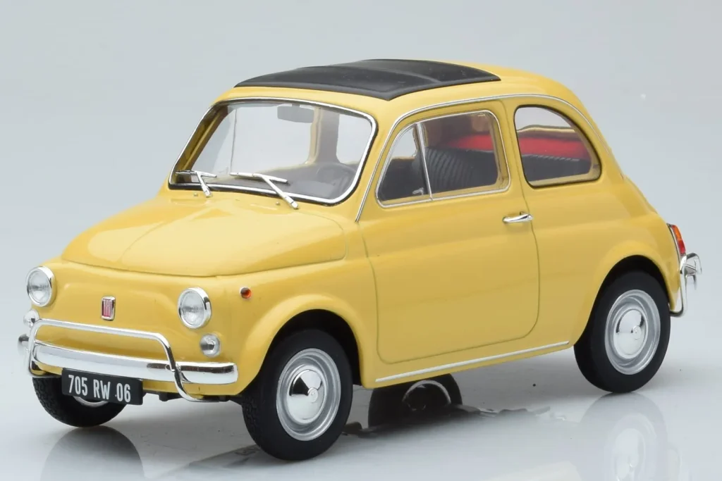 โมเดลรถ 1:18 Fiat 500 L Tahiti สีเหลือง Norev