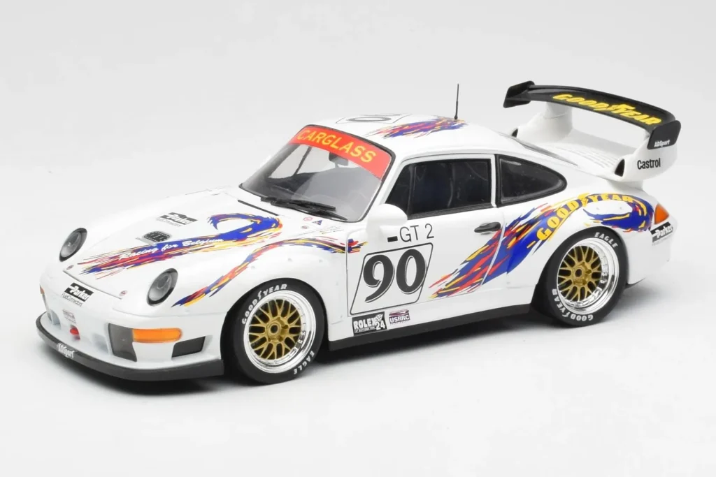 โมเดลรถ 1:18 Porsche 911 993 GT2 #90 Vert / Franco / K. Koen Daytona 24 Hours ปี 1998 UT Models (มือสอง)