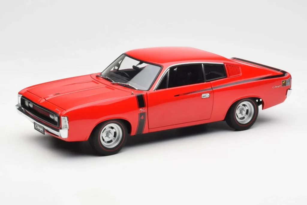 โมเดลรถ 1:18 Chrysler Charger E49 สีแดง AUTOart (มือสอง)