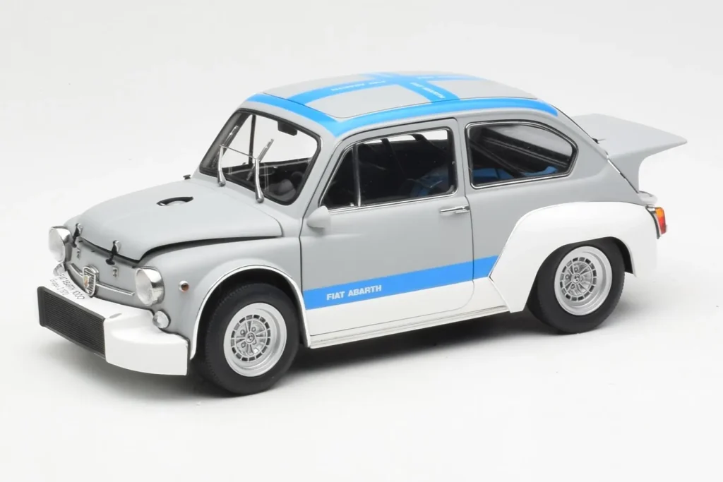 โมเดลรถ 1:18 Fiat Abarth 1000 TCR Matt Grey Blue Stripes AUTOart (มือสอง)
