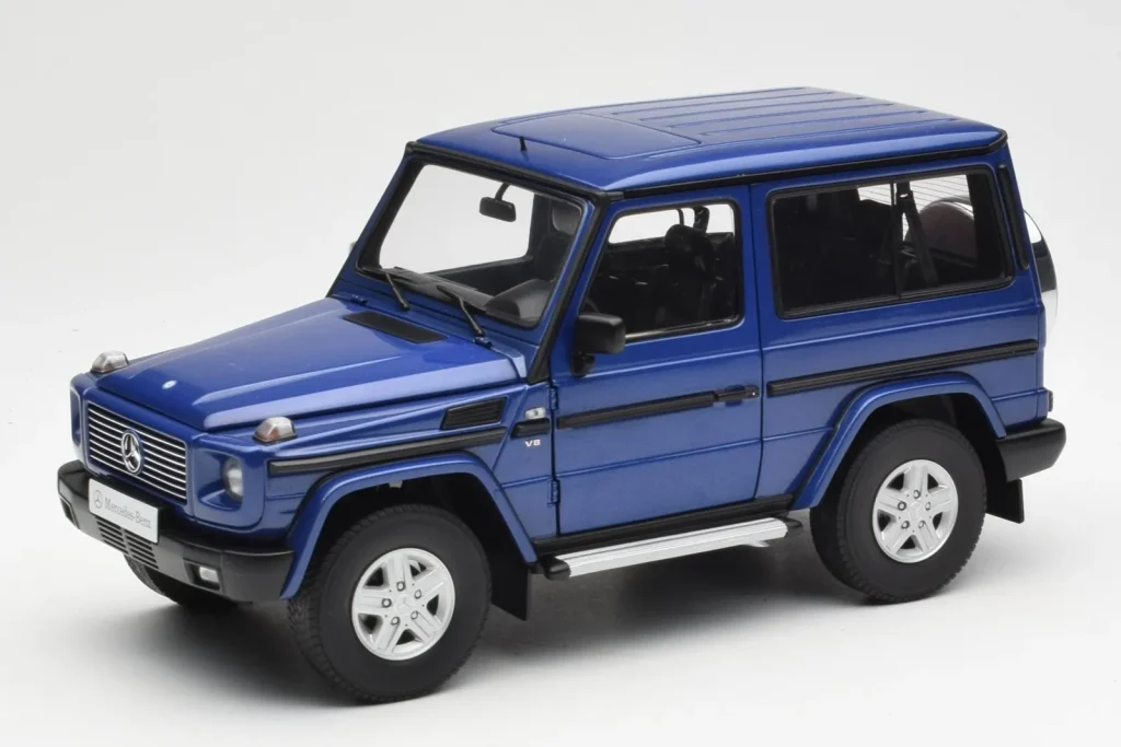 โมเดลรถ 1:18 Mercedes G500 W463 SWB สีน้ำเงิน AUTOart (มือสอง)