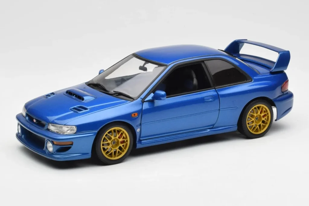 โมเดลรถ 1:18 Subaru Impreza WRX Type R สีน้ำเงิน AUTOart (มือสอง)