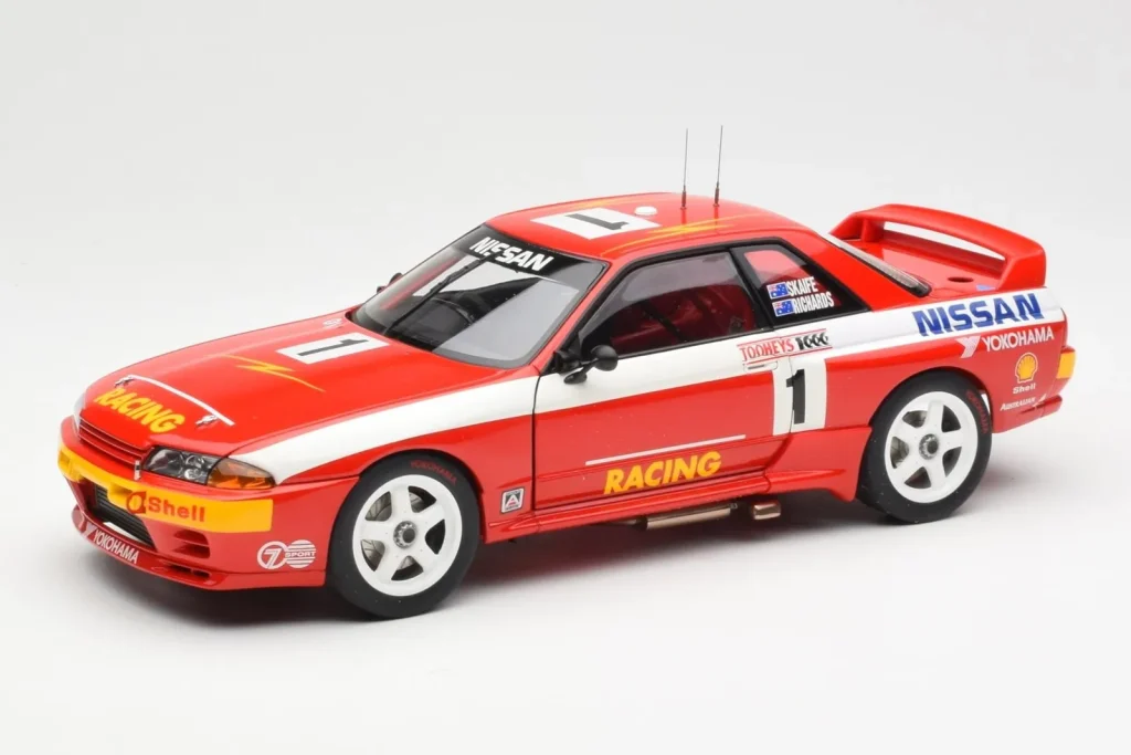 โมเดลรถ 1:18 Nissan Skyline GT-R R32 #1 J. Richards / M. Skaife Bathurst 1000 Winner ปี 1992 AUTOart (มือสอง)