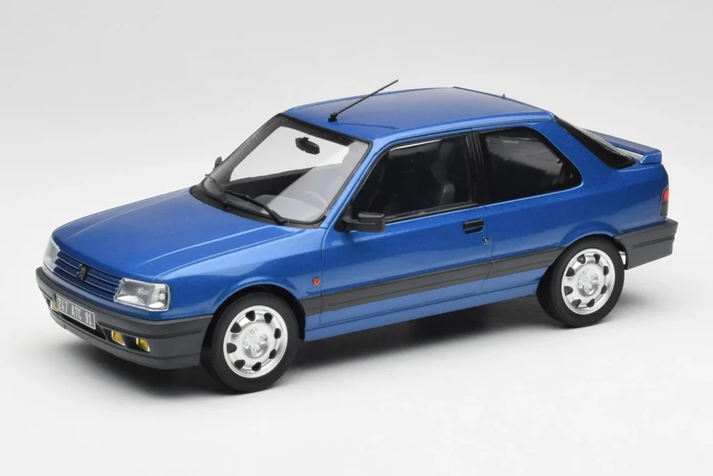 โมเดลรถ 1:18 Peugeot 309 GTi16 Miami สีน้ำเงิน Norev
