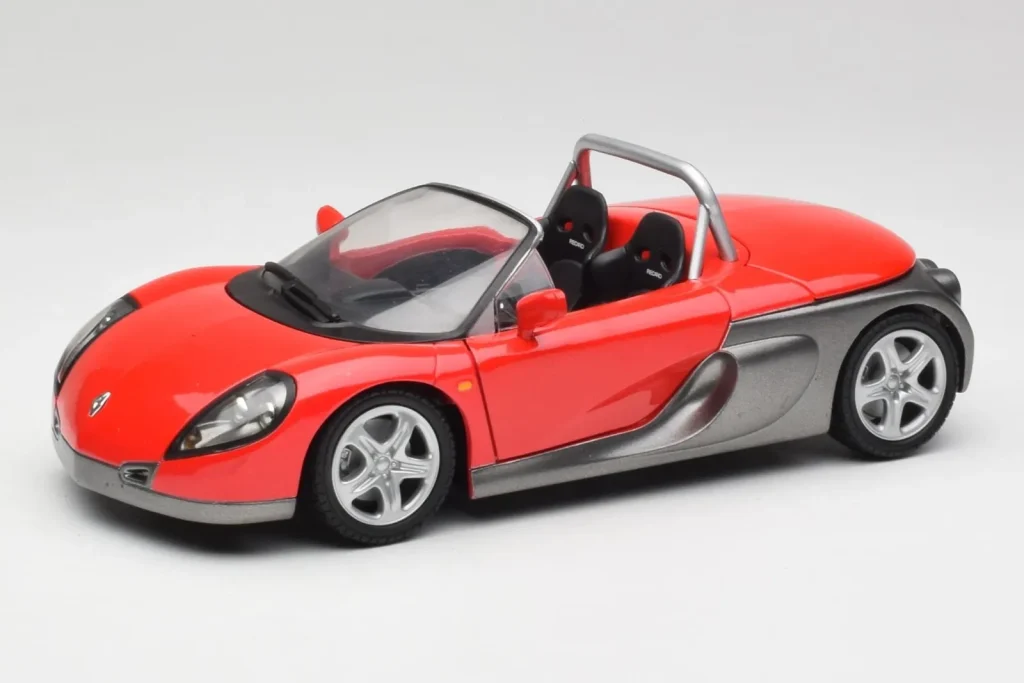 โมเดลรถ 1:18 Renault Sport Spider สีแดง Anson (มือสอง)