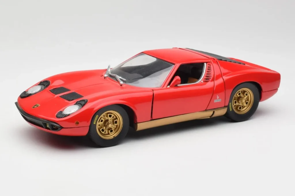 โมเดลรถ 1:18 Lamborghini Miura สีแดง Anson (มือสอง)