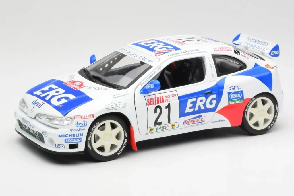 โมเดลรถ 1:18 Renault Megane Maxi Rally Sanremo ปี 1997 Anson (มือสอง)