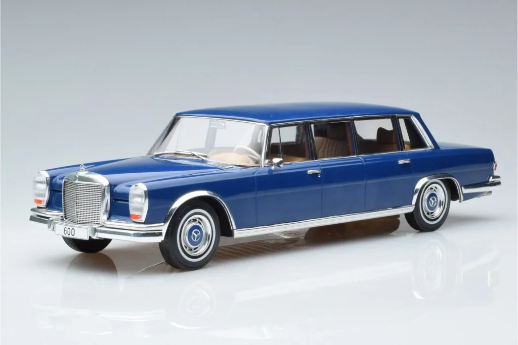 车型 1:18 Mercedes S-Class 600 W100 LWB Pullman Dark Blue MCG