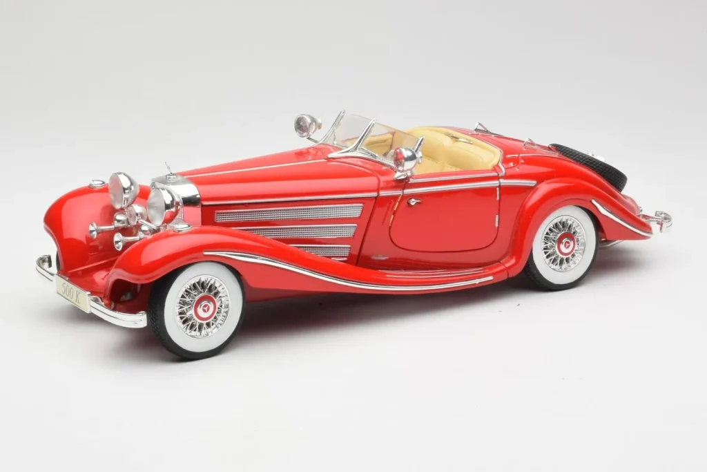 โมเดลรถ 1:18 Mercedes 500K Special Roadster สีแดง Maisto (มือสอง)