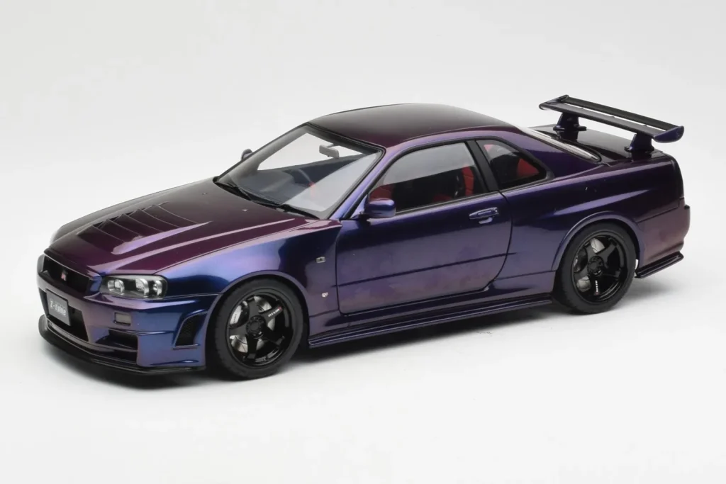 โมเดลรถ 1:18 Nissan Skyline GT-R R34 NISMO Z-Tune Midnight Purple III AUTOart (มือสอง)
