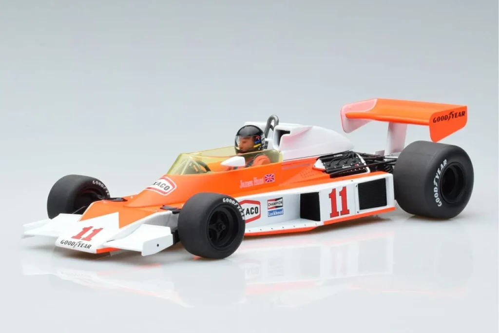 Model 1:18 McLaren M23 #11 J. Hunt F1 World Champion year 1976 MCG