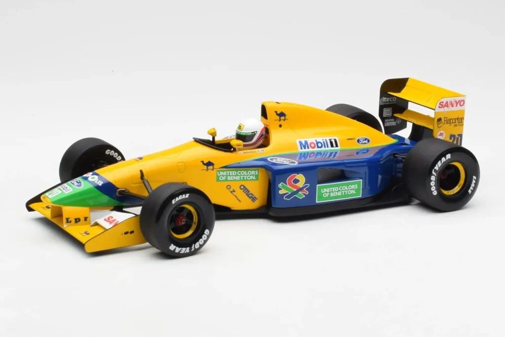 โมเดลรถ 1:18 Benetton Ford B191B #20 M. Brundle F1 Early Season ปี 1992 Minichamps (มือสอง)