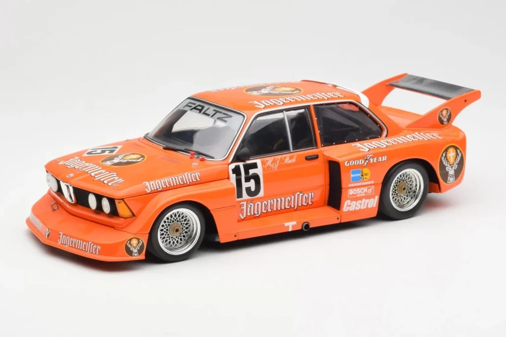 โมเดลรถ 1:18 BMW 320i #15 Jägermeister H-J. Stuck Winner DRM Eifelrennen ปี 1977 Minichamps (มือสอง)