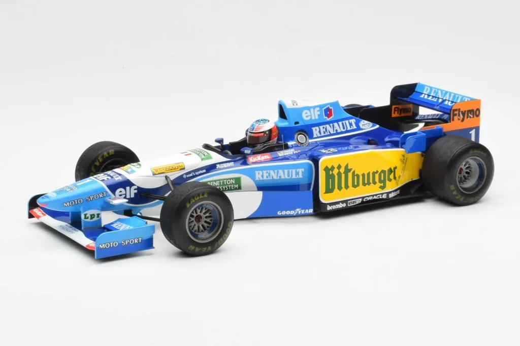 โมเดลรถ 1:18 Benetton B195 Renault #1 M. Schumacher Canadian GP ปี 1995 Minichamps (มือสอง)