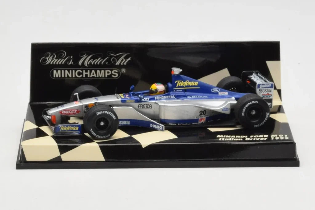 โมเดลรถ 1:43 Minardi M01 Ford #20 L. Badoer F1 ปี 1999 Minichamps (มือสอง)