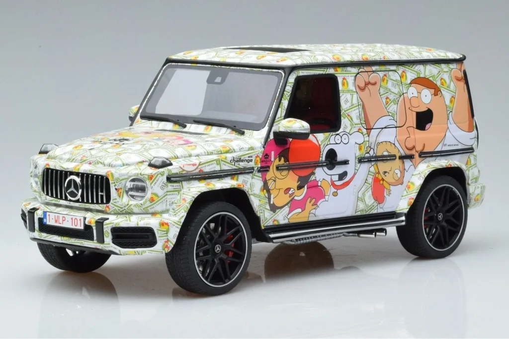 车型 1:18 Mercedes AMG G63 W463 Family Guy GT Spirit
