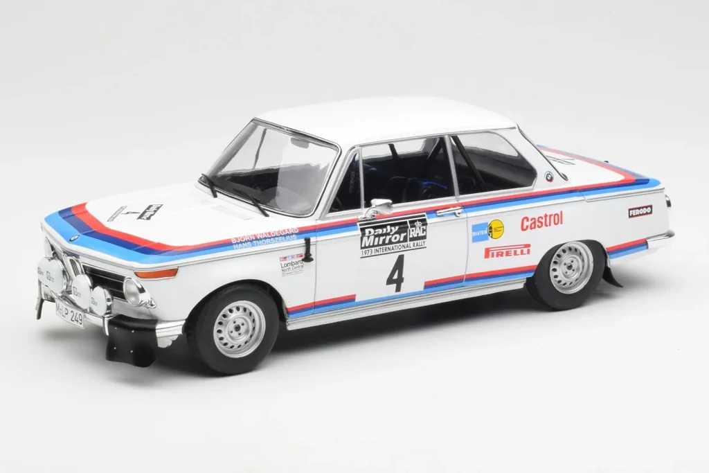 โมเดลรถ 1:18 BMW #4 B. Waldegard / H. Thorzelius RAC Rally 1973 ปี 2002 IXO