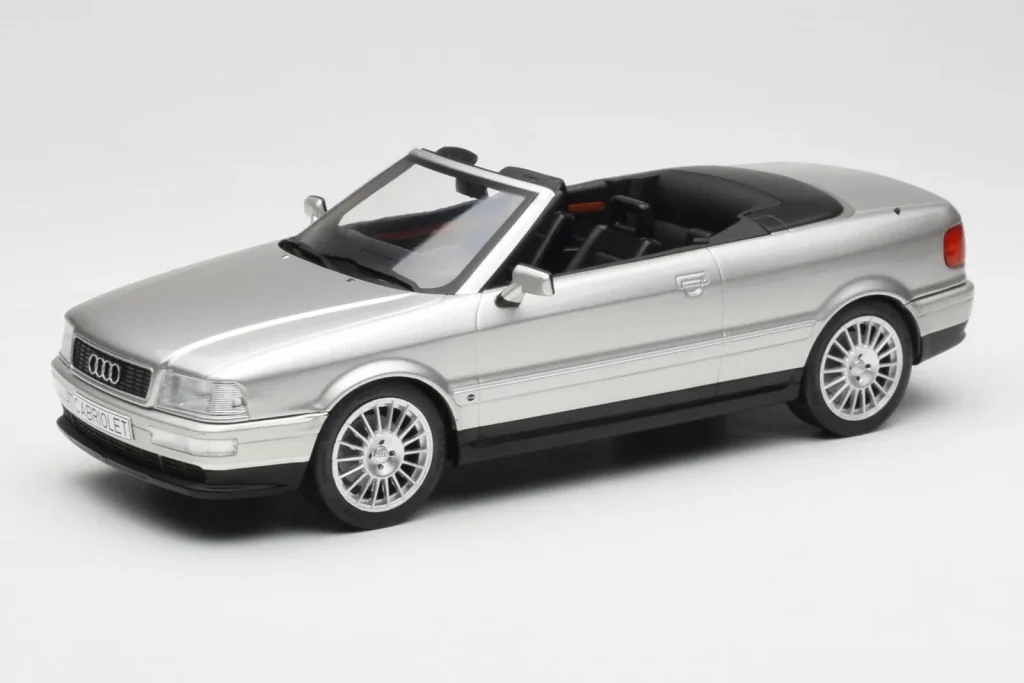 โมเดลรถ 1:18 Audi 80 B3 Cabriolet สีเงิน MCG